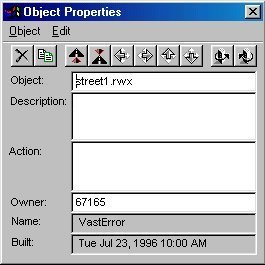 The Object Properties dialog box