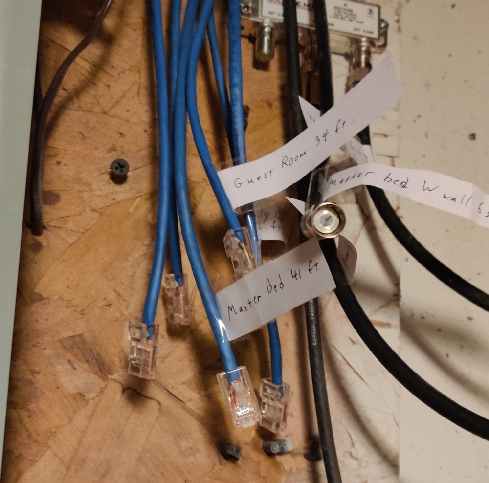 Accidentally cut (what looks like an Ethernet cable) from an outside cable  box running to my neighbor's house… what kind of wire is this? :  r/HomeNetworking